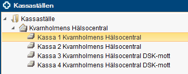 Skärmklipp på Kassaställen innan ändringen.