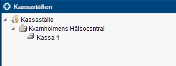 Skärmklipp på Kassaställen efter ändringen.