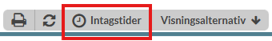 Skärmklipp intagstider