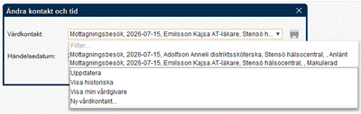 Skärmklipp på Cosmic 5.0.7 där status visas längst ut till höger.