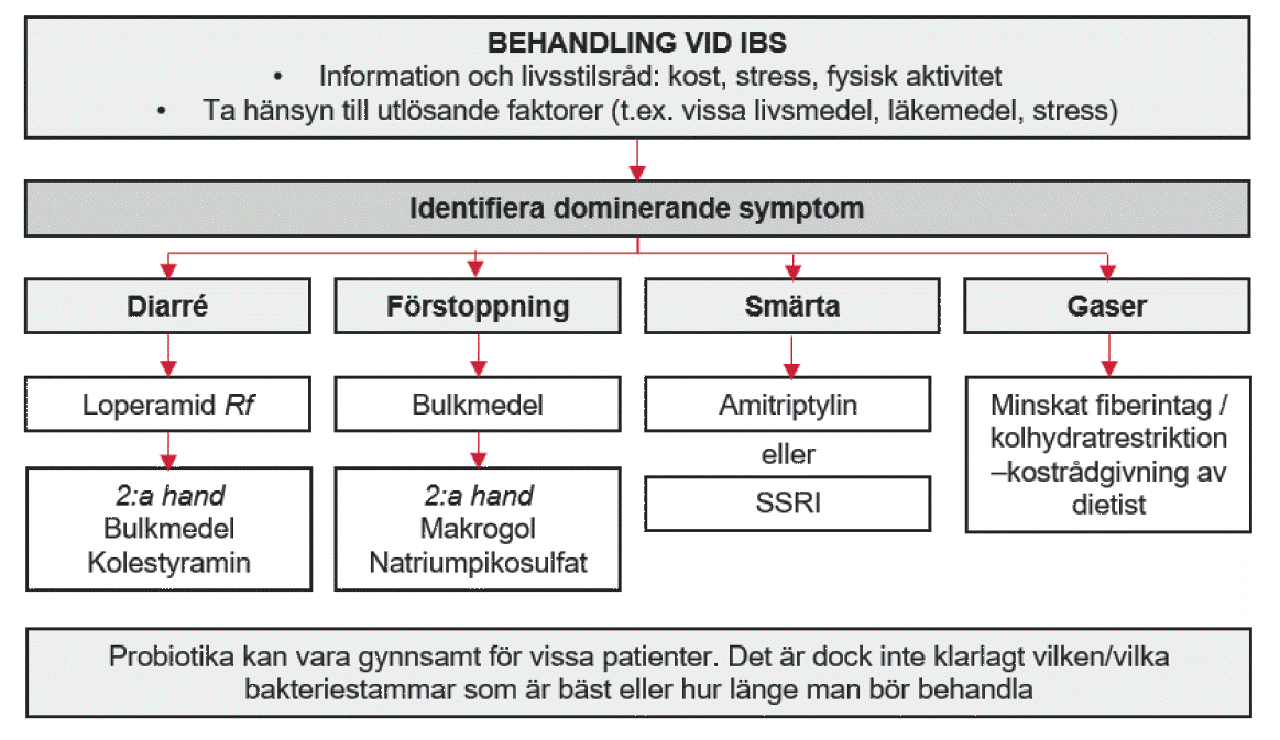 Flödesschema behandling vid IBS