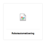 Skärmklipp på hur rutan "Robotautomatisering" ser ut i ärendehanteringssystemet Service Desk Plus (SDP).