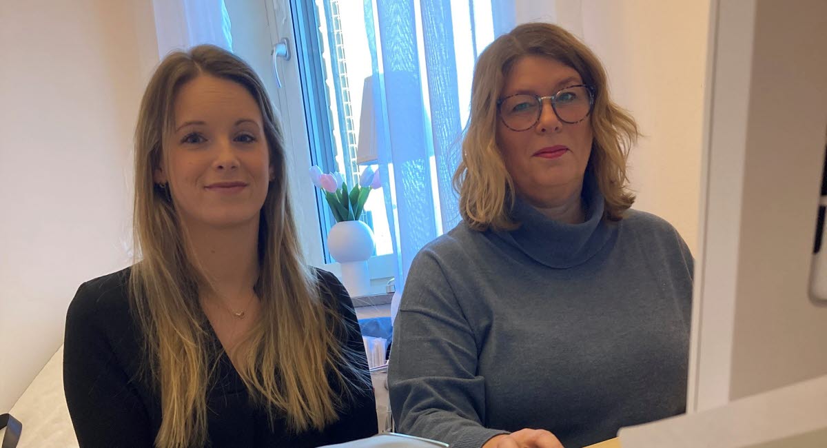 Erica Sandqvist och Camilla Kennestig, hjärtsviktsmottagningen i Oskarshamn
